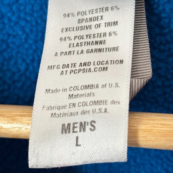 Patagonia Men's Blue Fleece Quarter Zip Pullover Long Sleeve Size Large A112 - Picture 13 of 16